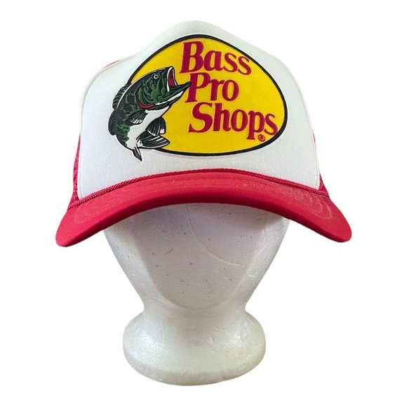 Bass Pro Shop Accessories Vintage Bass Pro Shops Embroidered Red